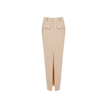 Rinascimento maxi szoknya sötét bézs