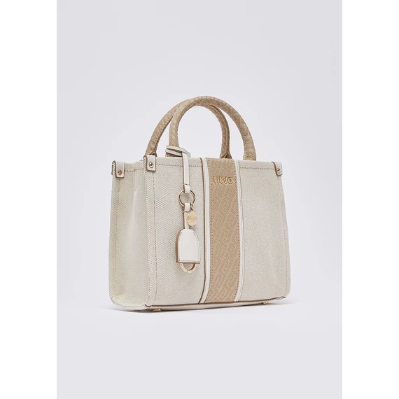 Liu Jo krémszínű kézitáska díszített designnal