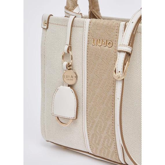 Liu Jo krémszínű kézitáska díszített designnal