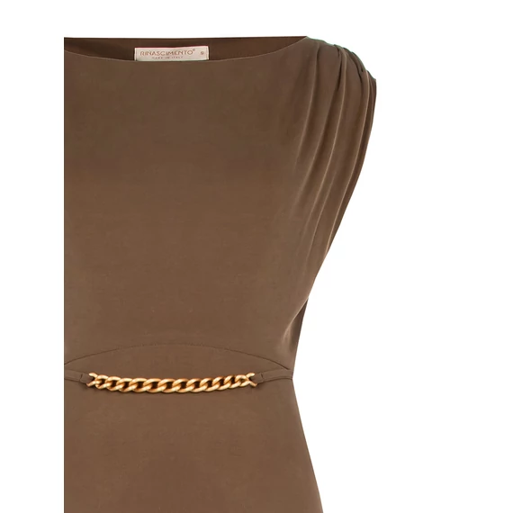 Rinascimento midi ruha sötétbarna