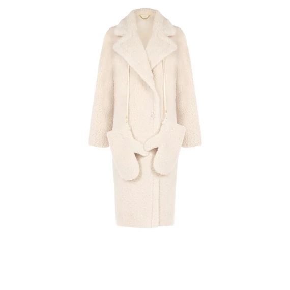 Rinascimento hosszú kabát krémszínű