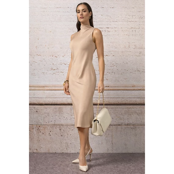 Rinascimento midi ruha sötét bézs