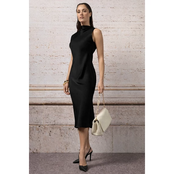 Rinascimento midi ruha fekete