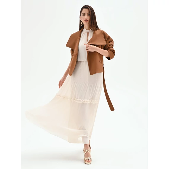 Rinascimento barna megkötős rövid kabát