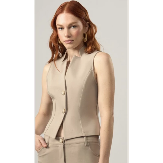 Rinascimento mellény sötét bézs