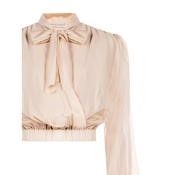 Rinascimento hosszú újjú felső sötét bézs