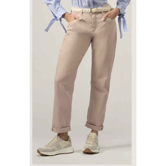 Rinascimento egyenes szárú nadrág sötét bézs