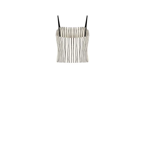 Rinascimento női csíkos top vékony pántos