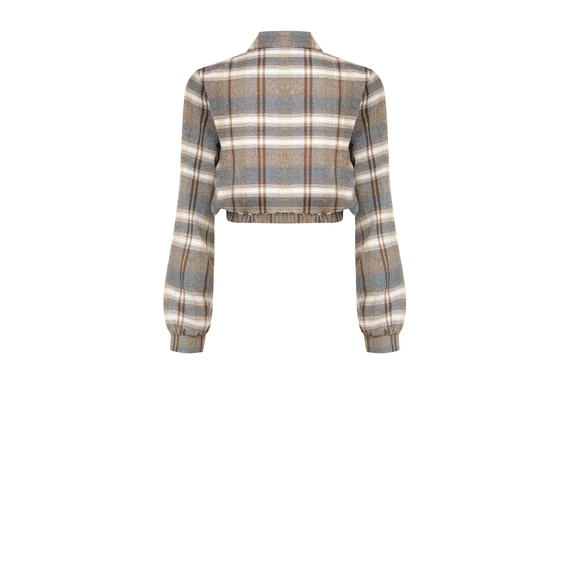 Rinascimento kockás női blúz masnis nyakkal